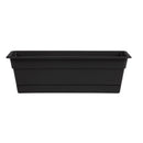Bloem Dura Cotta Plastic Window Box, Black, 24 in.