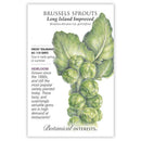 Brussels Sprouts, Long Island Improved Botanical Interests Seeds