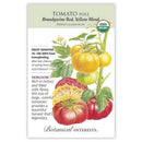 Tomato, Brandywine Red & Yellow Blend Pole Botanical Interests Seeds (Organic, Heirloom)
