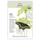 Dill, Botanical Interests Bouquet Seeds Organic, (Heirloom)
