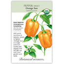 Botanical Interests, Pepper, Sweet Cal Won Orange Organic