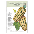 Squash, Botanical Interests Honey Boat Winter Delicata Seeds Organic