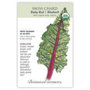 Rhubarb/Swiss Chard, Botanical Interests Ruby Red Seeds Organic, (Heirloom)