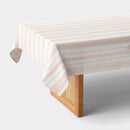 Warm Striped Tablecloth - 104"x60"