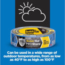 ScotchBlue PROSharp 1.41 in. W X 60 yd L Blue Medium Strength Painter's Tape 1 pk