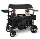 Folding Wagon Stroller for 2 Kids - Black