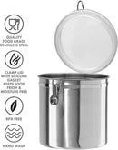Jumbo Stainless Steel Kitchen Canister - Stainless Steel
