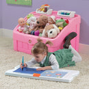2-in-1 Toy Storage Box & Art Lid - Pink