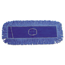 Boardwalk Mop Head, Dust, Looped-End, Cotton/Synthetic Fibers, 18 X 5, Blue - BWK1118