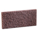 3M Doodlebug Scrub 'N Strip Pad, 4 5/8 X 10, Brown, 20/Carton - MMM08004