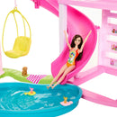 Dreamhouse, 75+ Pieces, Pool Party Doll House with 3 Story Slide