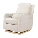 Glider Recliner with Electronic Control and USB - Ivory Boucle