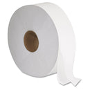GEN Jrt Jumbo Bath Tissue, Septic Safe, 2-Ply, White, 12" Diameter, 1,378 Ft Length, 6/Carton - GEN1513