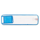 Rubbermaid Microfiber Wet Room Pads, 24 In. Long, Split Nylon/Polyester Blend, Blue - RCPQ411BLU