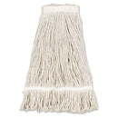 Boardwalk Mop Head, Pro Loop Web/Tailband, Premium Standard Head, Cotton, 32-Oz., White - BWK432C