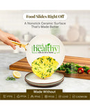 Natural Hammered Collection Pro Nonstick Frying Pan Set - Beige