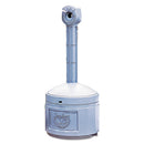 Justrite Smokers Cease-Fire Cigarette Receptacle, 4 Gal, 16.5 Dia X 38.5H, Pewter Gray - JUS26800