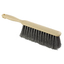 Boardwalk Counter Brush, Flagged Polypropylene Fill, 8" Long, Tan Handle - BWK5408