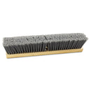 Boardwalk Floor Brush Head, 18" Wide, Flagged Polypropylene Bristles - BWK20418