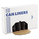 Boardwalk Low-Density Waste Can Liners, 56 Gal, 0.6 Mil, 43" X 47", Black, 100/Carton - BWK4347H