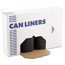Boardwalk Low Density Repro Can Liners, 60 Gal, 1.2 Mil, 38" X 58", Black, 100/Carton - BWK519