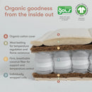 Organic 2-Stage Crib Mattress - Dual-Sided & Non-Toxic
