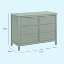 Charlie 6-Drawer Double Dresser - Light Sage