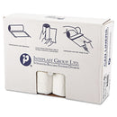 Inteplast Low-Density Commercial Can Liners, 16 Gal, 0.5 Mil, 24" X 32", White, 500/Carton - IBSSL2432XHW