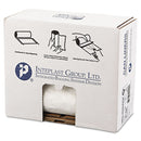 Inteplast Low-Density Commercial Can Liners, 45 Gal, 0.8 Mil, 40" X 46", White, 100/Carton - IBSSL4046XHW