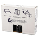 Inteplast High-Density Interleaved Commercial Can Liners, 60 Gal, 16 Microns, 43" X 48", Black, 200/Carton - IBSS434816K