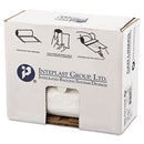 Inteplast Low-Density Commercial Can Liners, 56 Gal, 0.8 Mil, 43" X 47", White, 100/Carton - IBSSL4347XHW