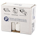 Inteplast Low-Density Commercial Can Liners, 30 Gal, 0.8 Mil, 30" X 36", White, 200/Carton - IBSSL3036XHW