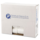 Inteplast Low-Density Commercial Can Liners, 10 Gal, 0.35 Mil, 24" X 24", Clear, 1,000/Carton - IBSSL2424LTN
