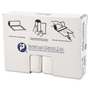 Inteplast High-Density Interleaved Commercial Can Liners, 33 Gal, 17 Microns, 33" X 40", Clear, 250/Carton - IBSS334017N