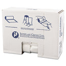 Inteplast High-Density Interleaved Commercial Can Liners, 30 Gal, 16 Microns, 30" X 37", Clear, 500/Carton - IBSS303716N