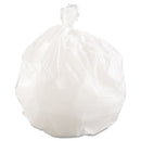 Boardwalk Low-Density Waste Can Liners, 16 Gal, 0.4 Mil, 24" X 32", White, 500/Carton - BWK2432EXH