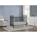 Darcy 4-in-1 Metal Convertible Crib - Charcoal