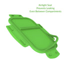 Glass Snack Container - Green
