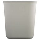 Rubbermaid Fire-Resistant Wastebasket, Rectangular, Fiberglass, 3.5 Gal, Gray - RCP2541GRA