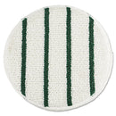 Rubbermaid Low Profile Scrub-Strip Carpet Bonnet, 19" Diameter, White/Green - RCPP269EA