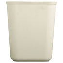 Rubbermaid Fire-Resistant Wastebasket, Rectangular, Fiberglass, 1.75 Gal, Beige - RCP2540BEI