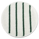 Rubbermaid Low Profile Scrub-Strip Carpet Bonnet, 21" Diameter, White/Green - RCPP271