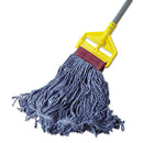 Rubbermaid Super Stitch Blend Mop Head, Large, Cotton/Synthetic, Blue - RCPD253BLUEA