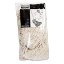 Rubbermaid Cotton/Synthetic Cut-End Blend Mop Head, 20Oz, 1" Band, White, 12/Carton - RCPF51712WHICT