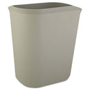 Rubbermaid Fire-Resistant Wastebasket, Rectangular, Fiberglass, 3.5 Gal, Gray - RCP2541GRA