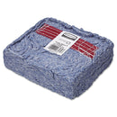 Rubbermaid Super Stitch Blend Mop Head, Large, Cotton/Synthetic, Blue, 6/Carton - RCPD213BLU