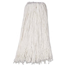 Boardwalk Mop Head, Premium Standard Head, Rayon Fiber, 32Oz, White, 12/Carton - BWK232R