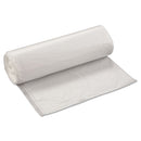 Inteplast High-Density Interleaved Commercial Can Liners, 60 Gal, 14 Microns, 38" X 60", Clear, 200/Carton - IBSS386014N