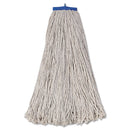 Boardwalk Mop Head, Economical Lie-Flat Head, Cotton Fiber, 32Oz, White, 12/Carton - BWK732C