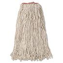 Rubbermaid Premium Eight-Ply Cut-End Cotton Wet Mop Head, 24Oz, White, 12/Carton - RCPF21800